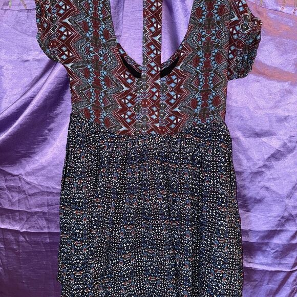 Free People XS Hippie Boho Top Aztec patterned - Picture 5 of 7